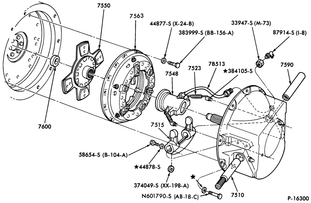 Схема EXTERNAL PARTS-(1980/87)- 8 cyl. 501 Detroit diesel-F-FT600/900