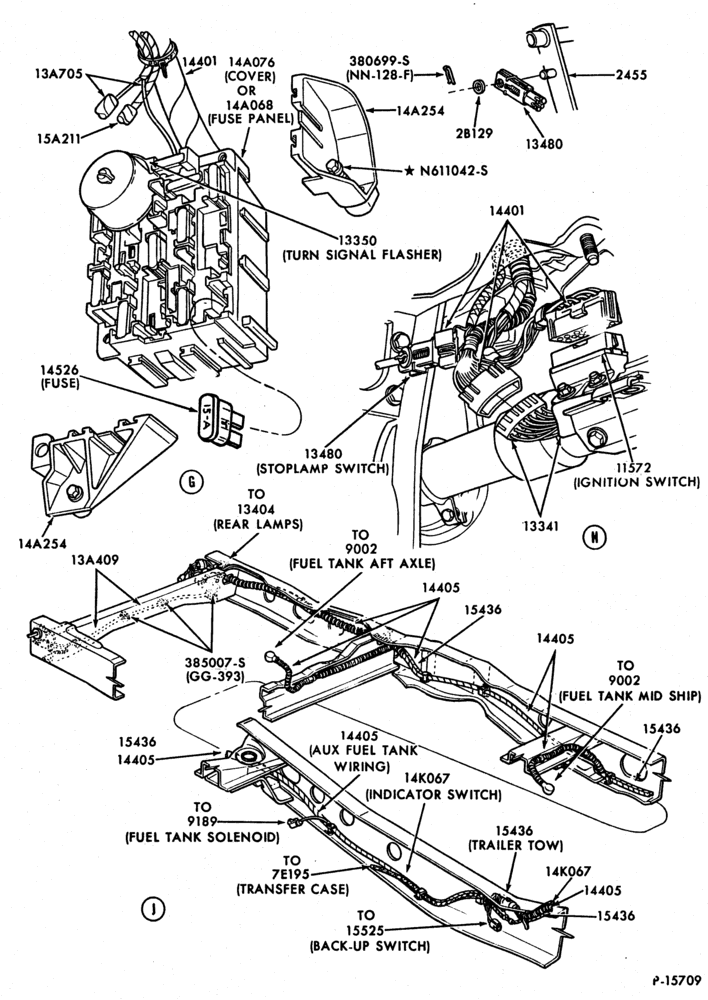 Схема ELECTRICAL SYSTEMS-Wiring system - body wiring-F100/350,