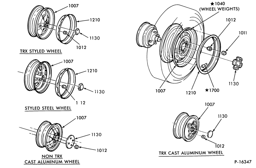 Схема WHEELS-Wheel and related parts