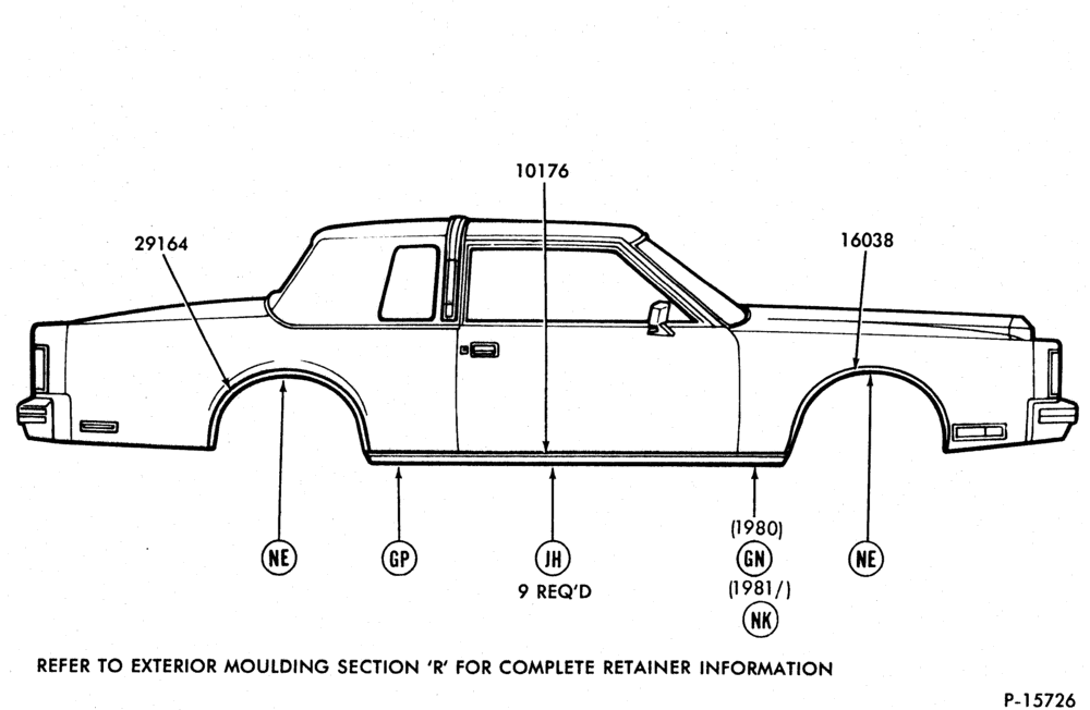 Схема W/ROCKER PANEL - BODY TYPE 54 & 66