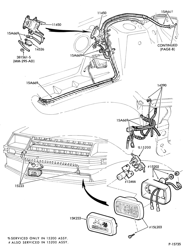 Схема LAMPS-Fog lamps and related parts- Mustang - Page A