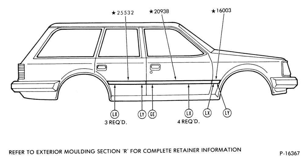 Схема SIDE PROTECTION - BODY TYPE 74