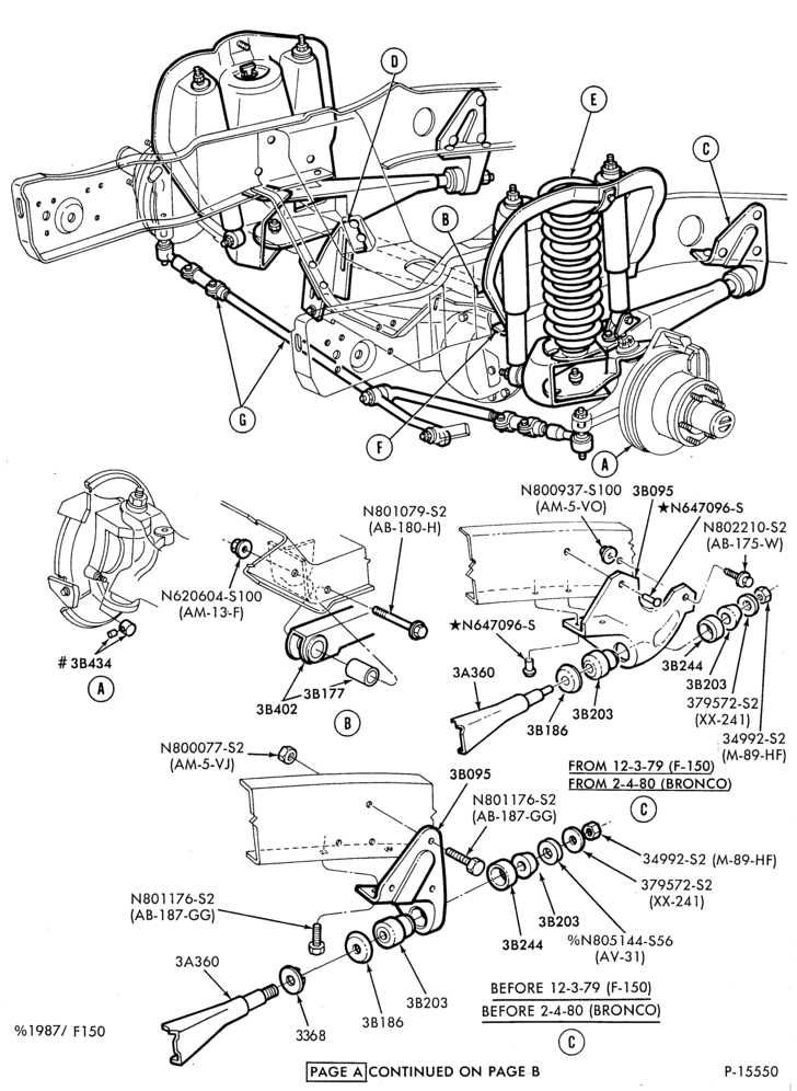 Схема FRONT SUSPENSION-FRONT SUSPENSION- dual shock - Page A-F150-4/W/D