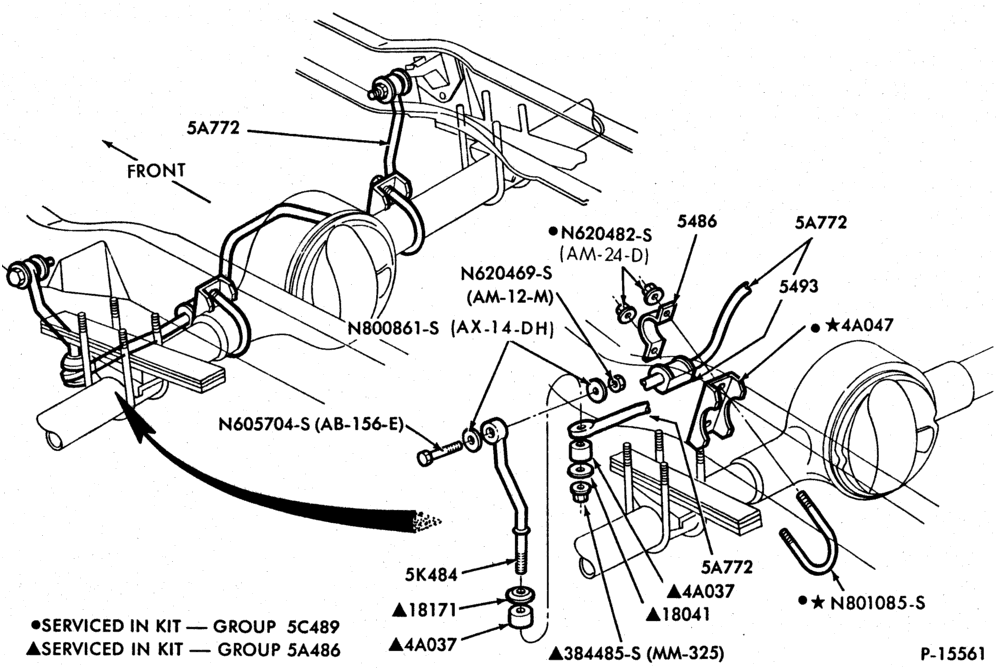 Схема REAR SUSPENSION-REAR SUSPENSION- stabilizer bar-U150