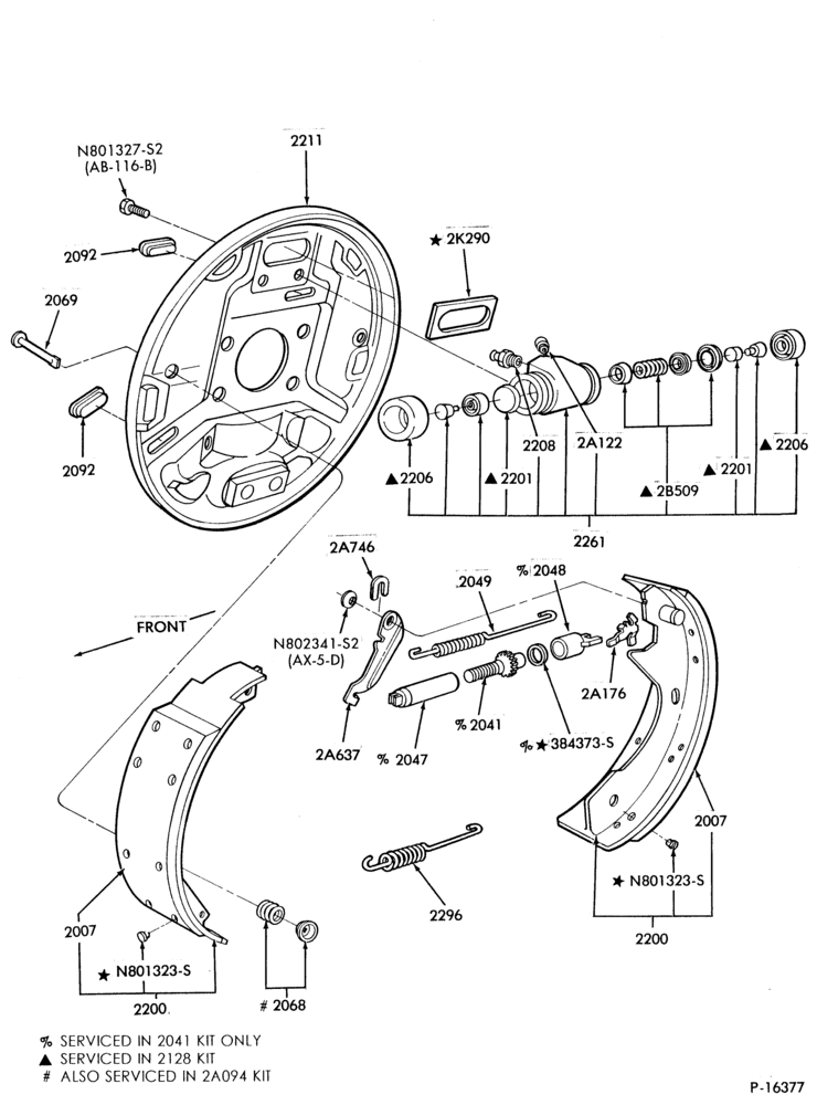 Схема BRAKES-Brake cylinder assy. - rear