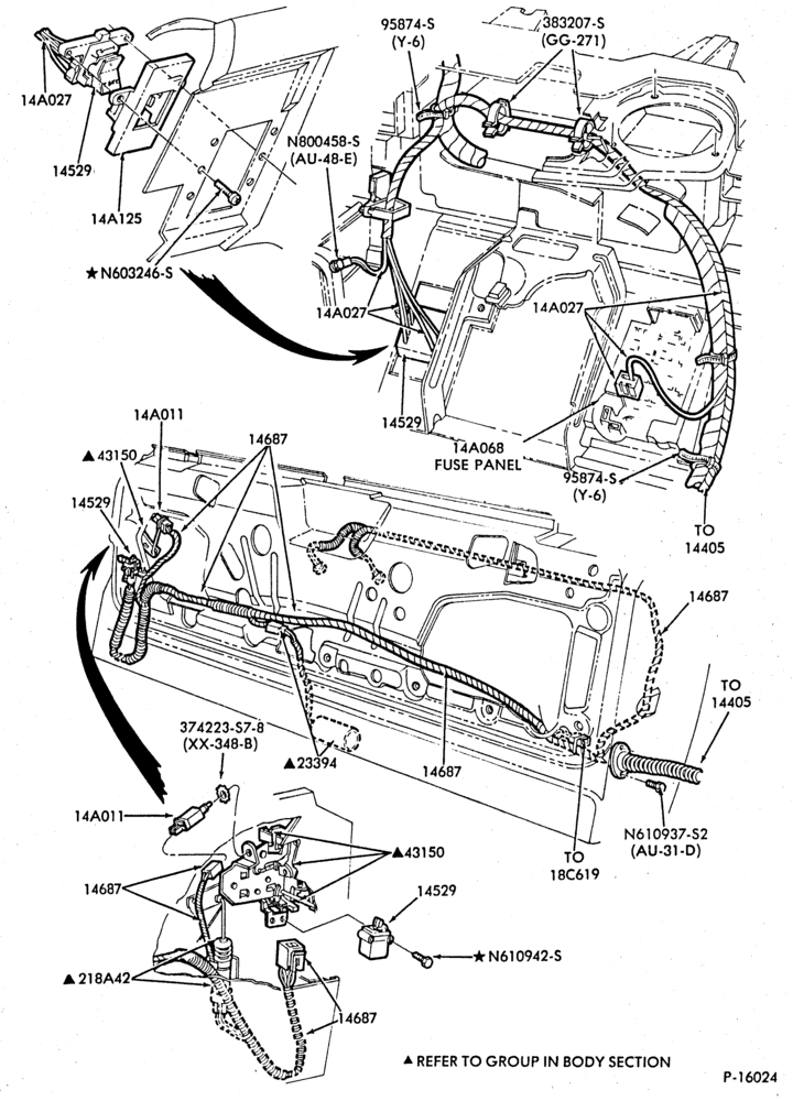 Схема ELECTRICAL SYSTEMS-Tailgate window - regulator wiring