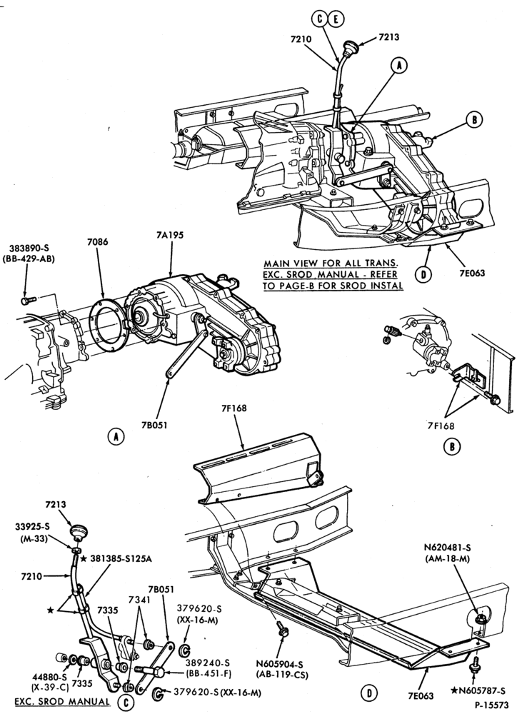 Схема Раздаточная коробка (4WD)-Shift mechanism - Page A-F150/350