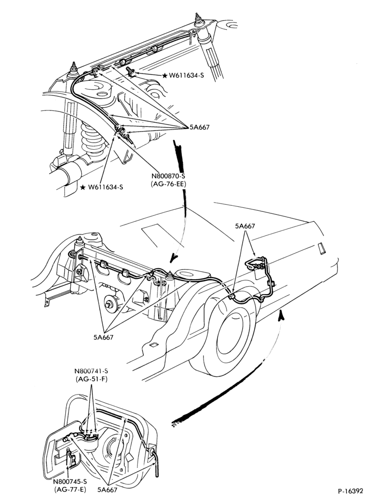 Схема FRONT SPRING AND STABILIZERS-REAR SUSPENSION  - shock absorber actuated- "From 3-15-80"