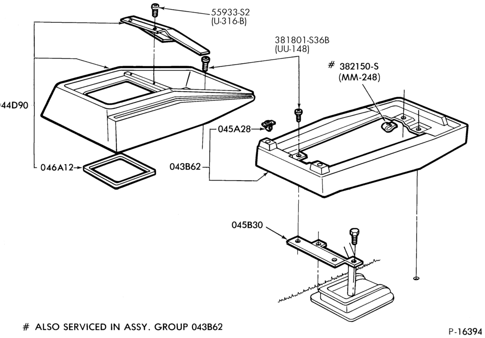 Схема INSTRUMENT PANEL AND FLOOR-Consolette