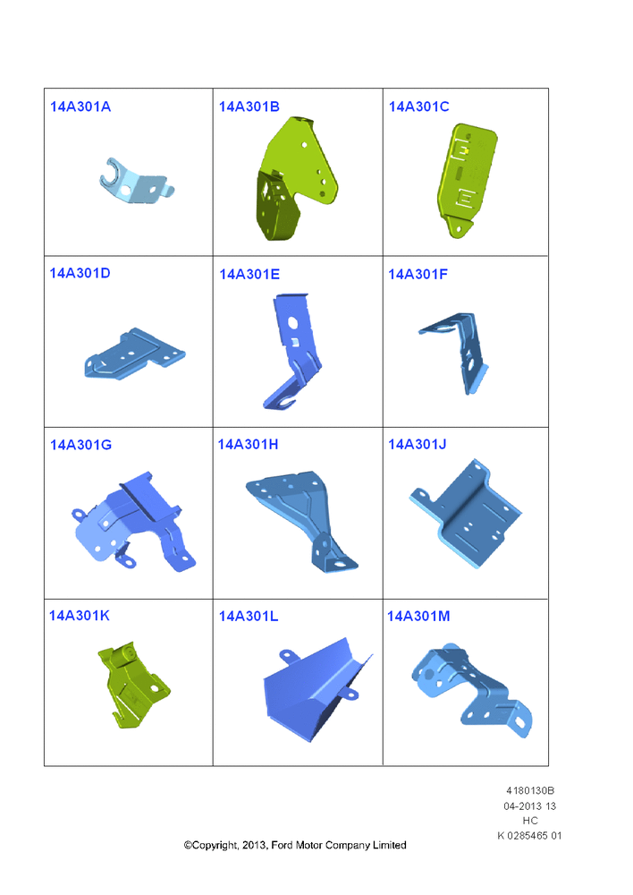 Схема Mountings - Modules, Sensors,Relays, (+)"CDN/PR/USA"; 30.09.2013