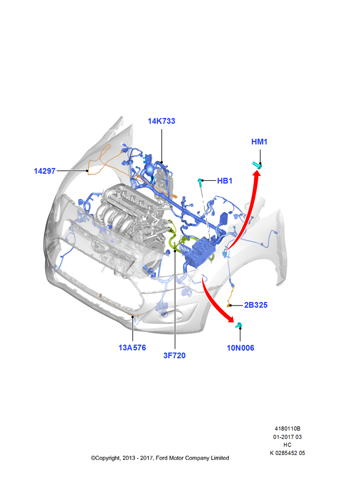Схема Electrical Wiring - Engine and Dash, (+)"CDN/PR/USA"; 30.09.2013–28.05.2018