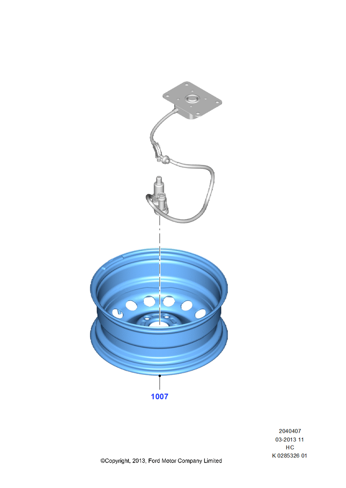 Схема Spare Wheel, 6.5 X 16" Steel Road Wheel, With 6.5J X 16" Steel Wheel, 6.5 X 16" Steel Wheels - White; 30.09.2013