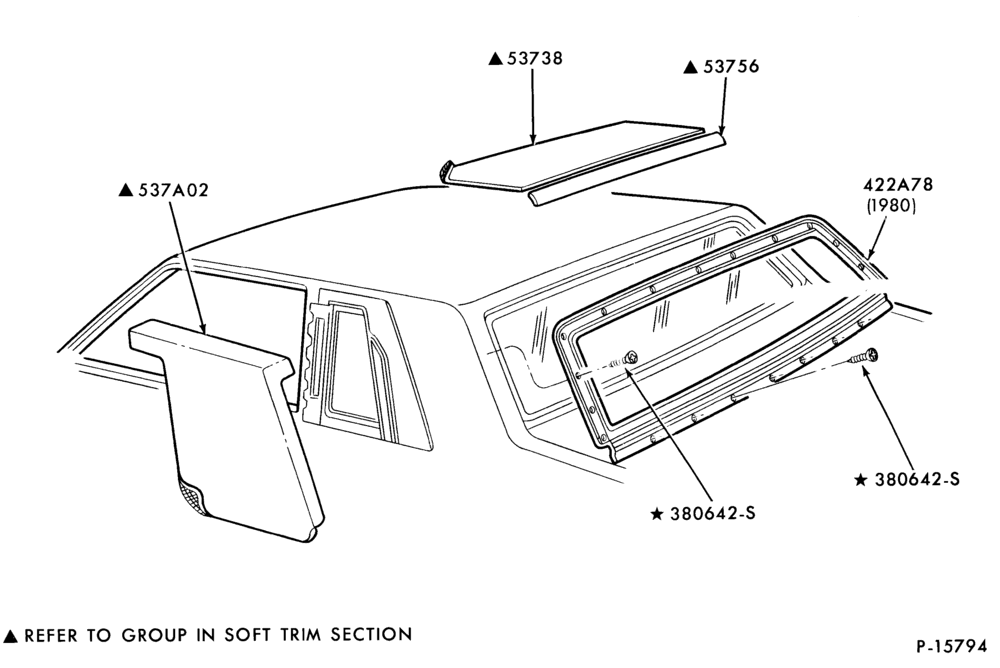 Схема LIFT/TAILGATE, LUGGAGE & BACK WINDOW-Pads - roof cover - Cougar