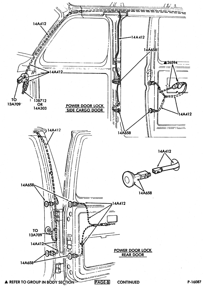 Схема ELECTRICAL SYSTEMS-(1980/84)- power door locks - Page B-E100/350