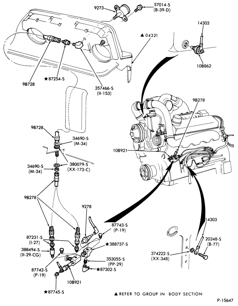 Схема ENGINE WARNING SYSTEM-Engine-oil pressure gauge and related parts-CL-CLT900