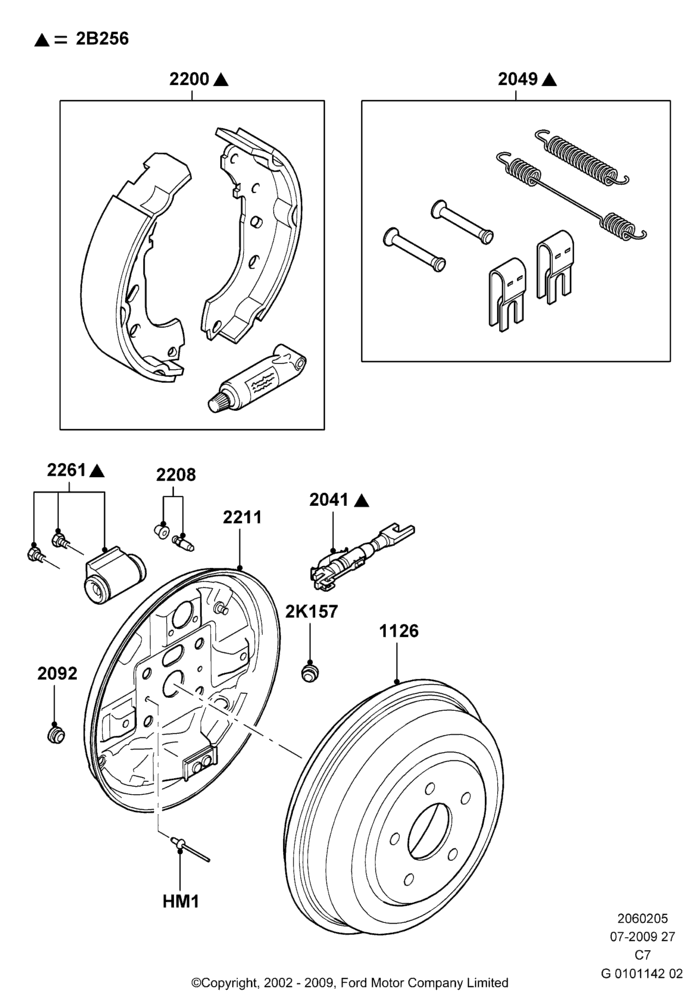 Схема Rear Drum Brakes; 20.05.2002