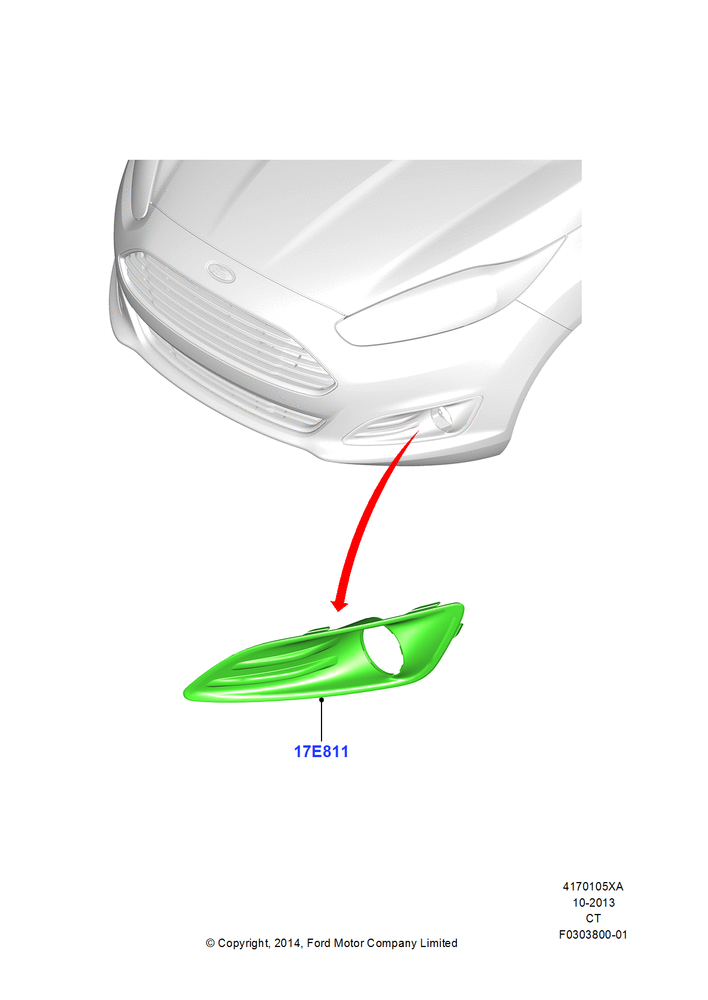 Схема Фары и передние указатели, Accessory, LED Park Lamp Kit; 29.04.2013–01.08.2019