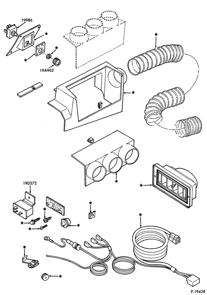 Схема AIR CONDITIONING-- built - Super/Van Wagon  - built - built - built - built-in (dealer installed)-auxiliary -main-comfort lounge-E100/350