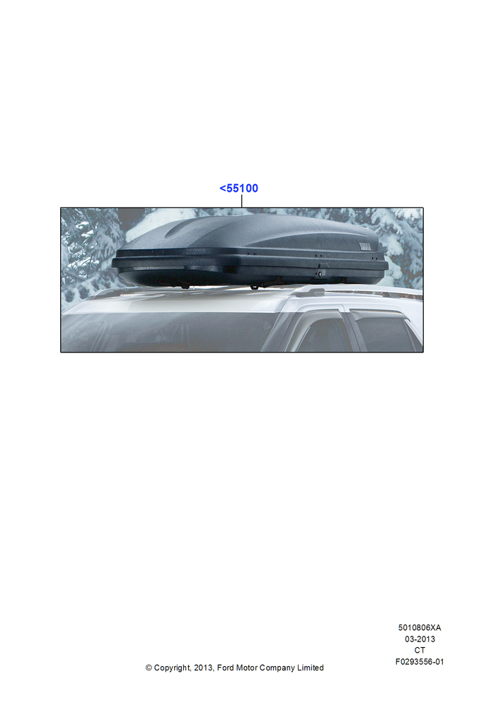 Схема Крепления багажника (аксессуар), Accessory, Cargo Box; 29.04.2013–01.08.2019