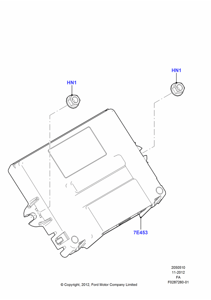 Схема Rear Axle Modules And Sensors, Electronic Locking Differential; 22.02.2010–05.07.2016