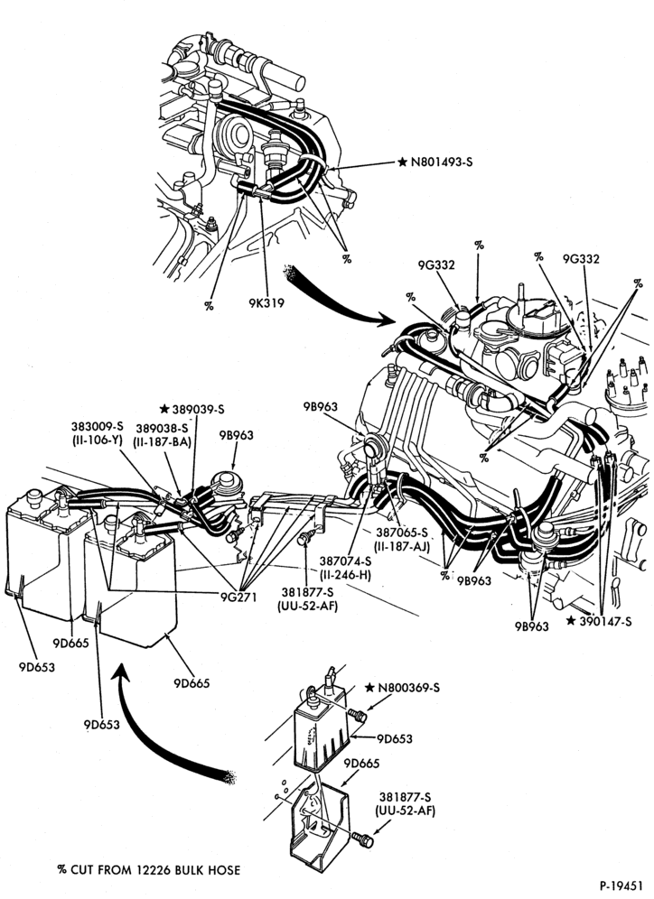 Схема 8 CYL. 7.5L (460 C.I.D.)-GAS-E250/350-over 8500# G.V.W.