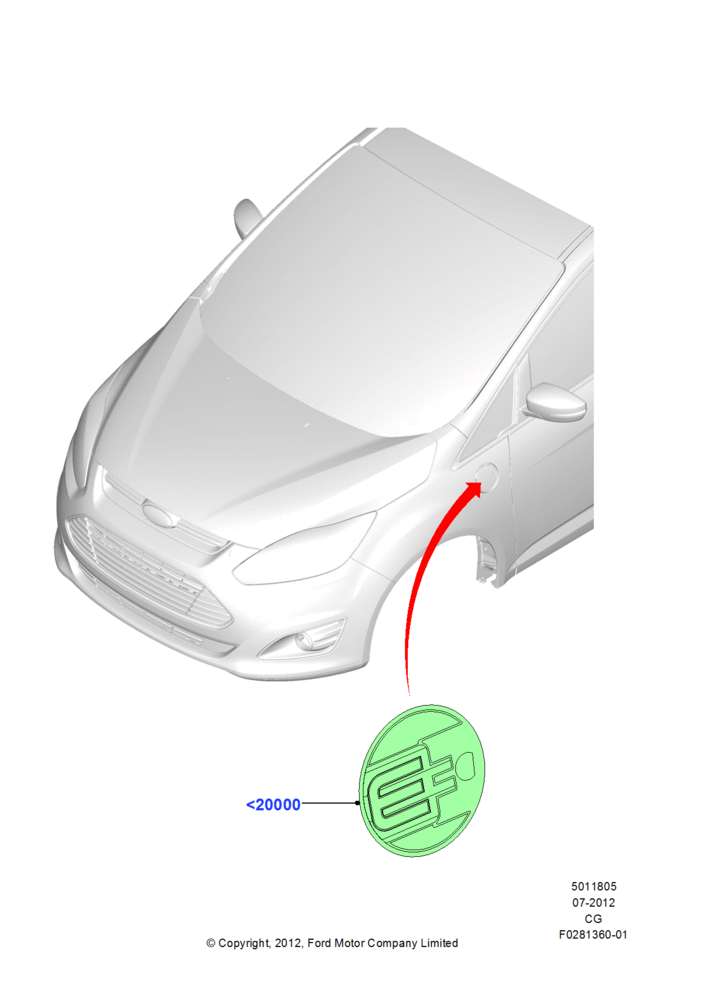 Схема Декоративные наклейки, Plug-In Gas/Electric Hybrid, (+) "NA Market ", Accessory; 01.10.2012–26.04.2018
