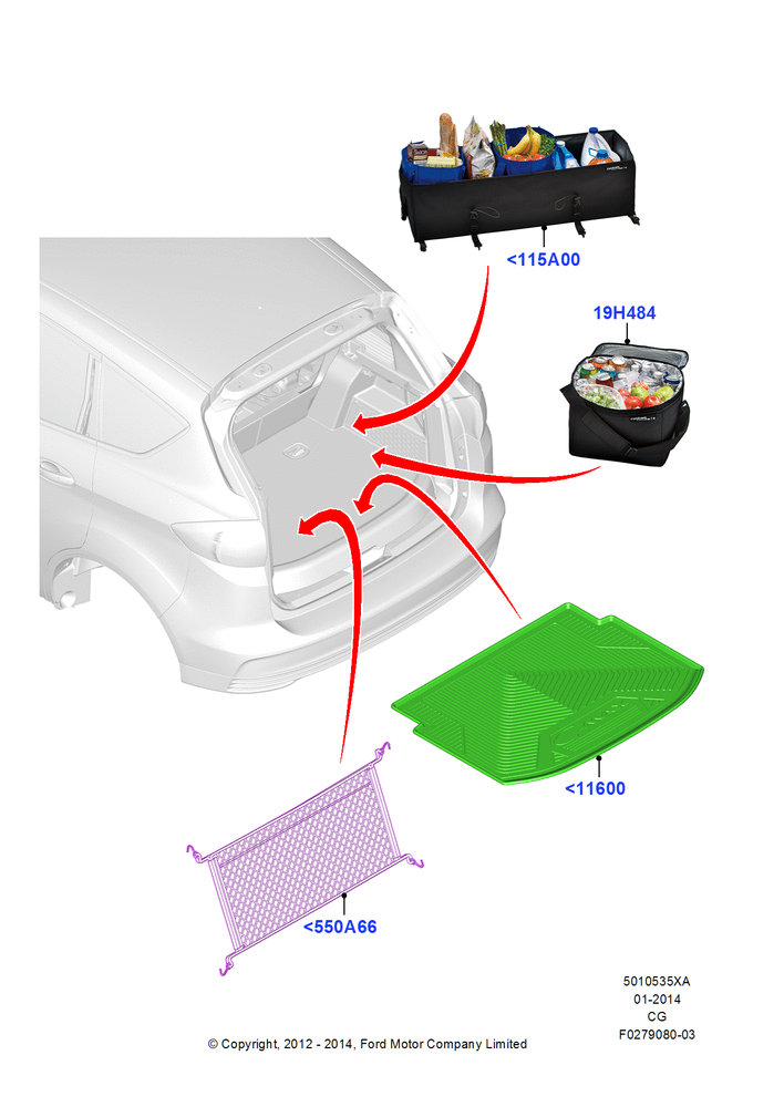 Схема Load Compartment Trim, (+) "NA Market ", Accessory; 23.07.2012–15.07.2014