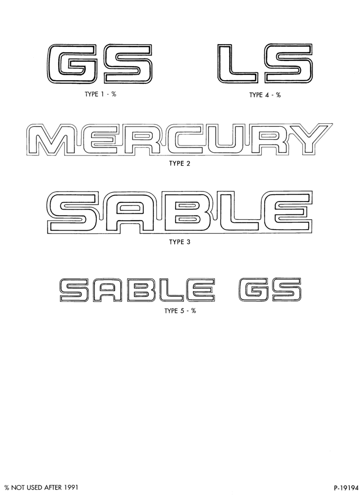 Схема SABLE -- NAMEPLATES