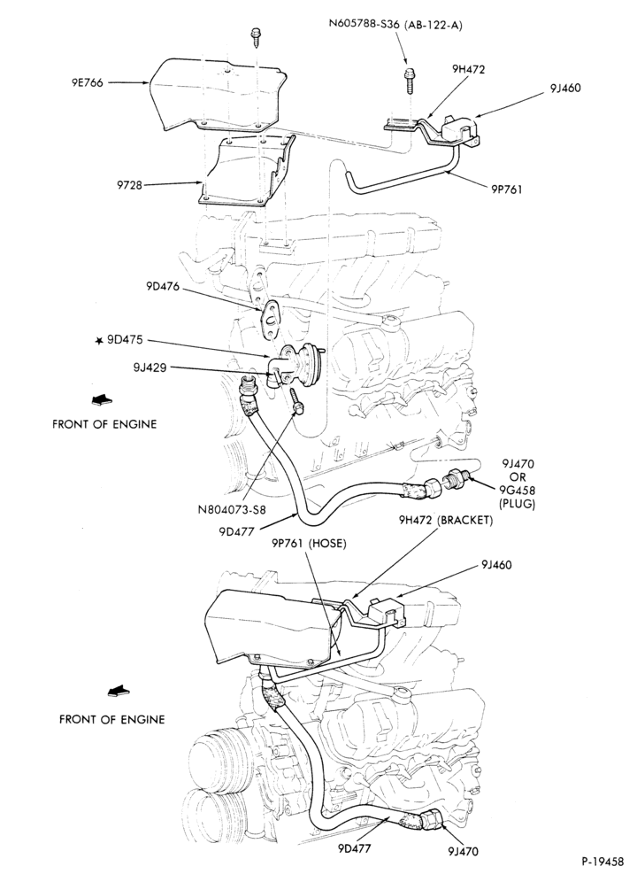 Схема 6 CYL. 2.9L (177 C.I.D.)-E.F.I.-B-R - transducer & valve