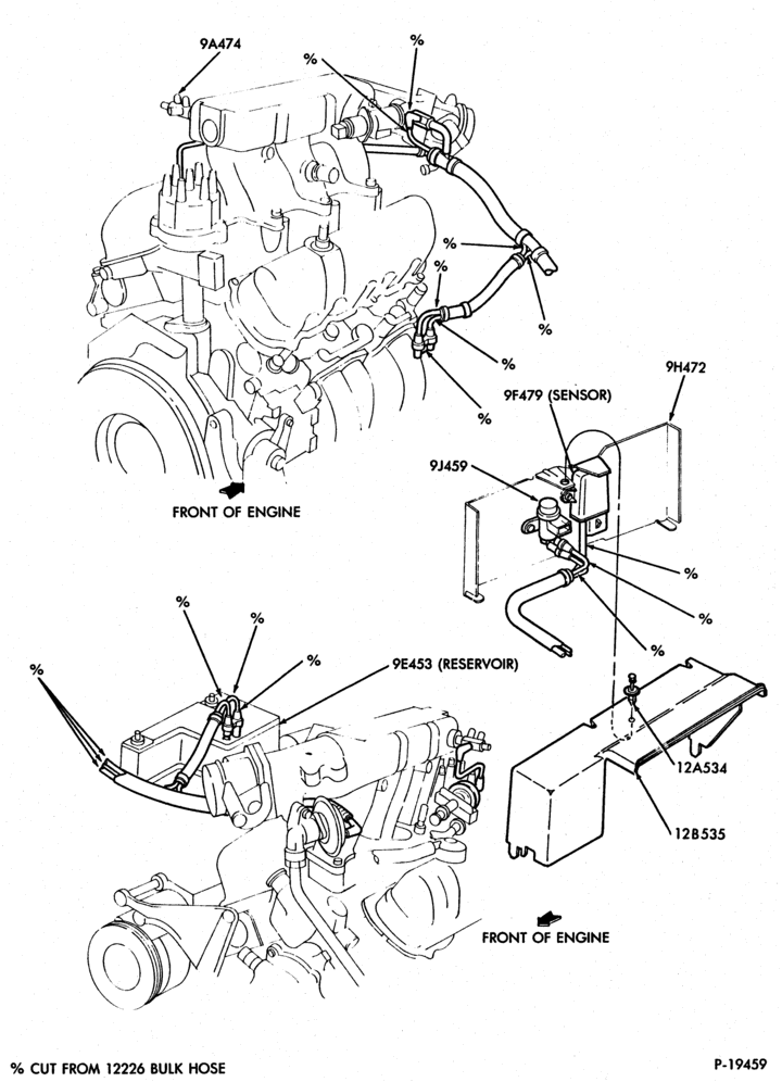 Схема 6 CYL. 2.9L (177 C.I.D.)-E.F.I.-B-R - vac. tubing