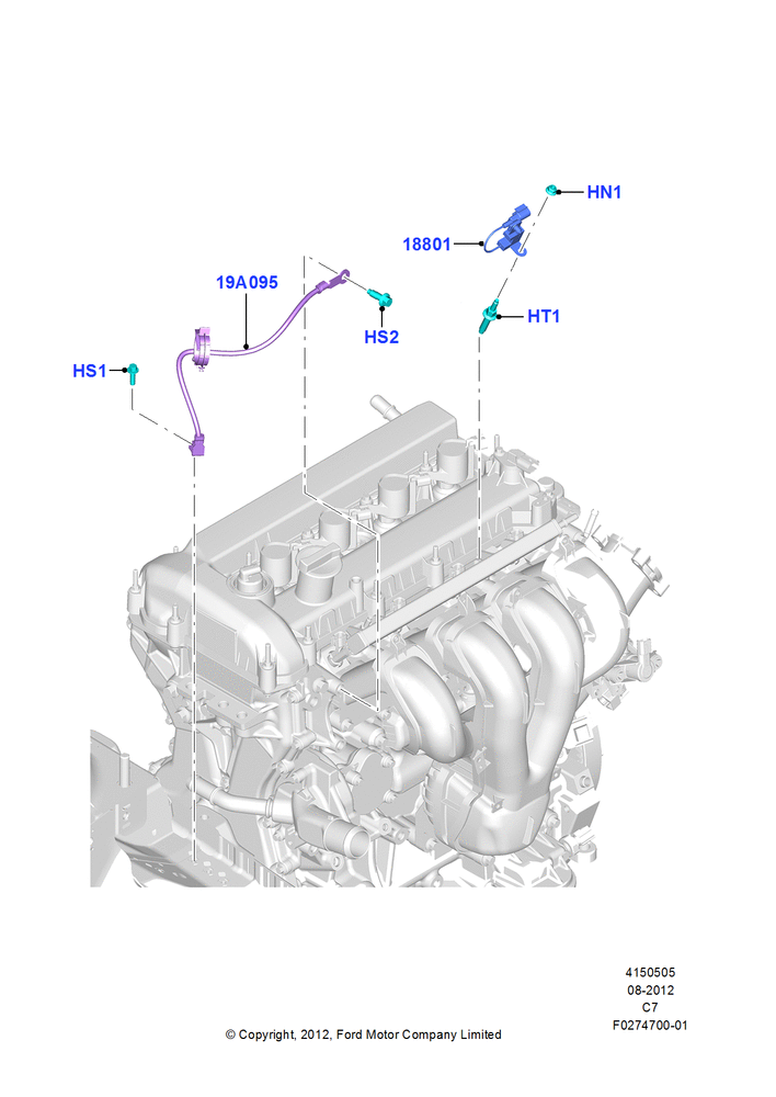 Схема Помехоподавление, 2.0L Duratec Hybrid (130kW); 13.08.2012