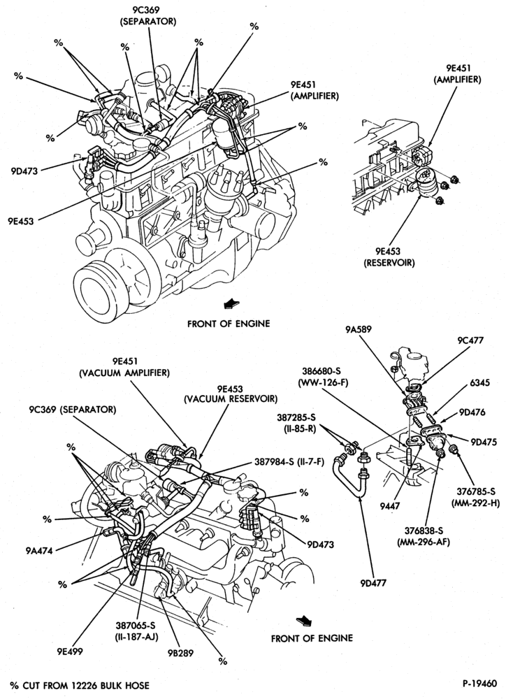 Схема 6 CYL. 4.9L (300 C.I.D.)-GAS-E-F250/350-over 8500# G.V.W.