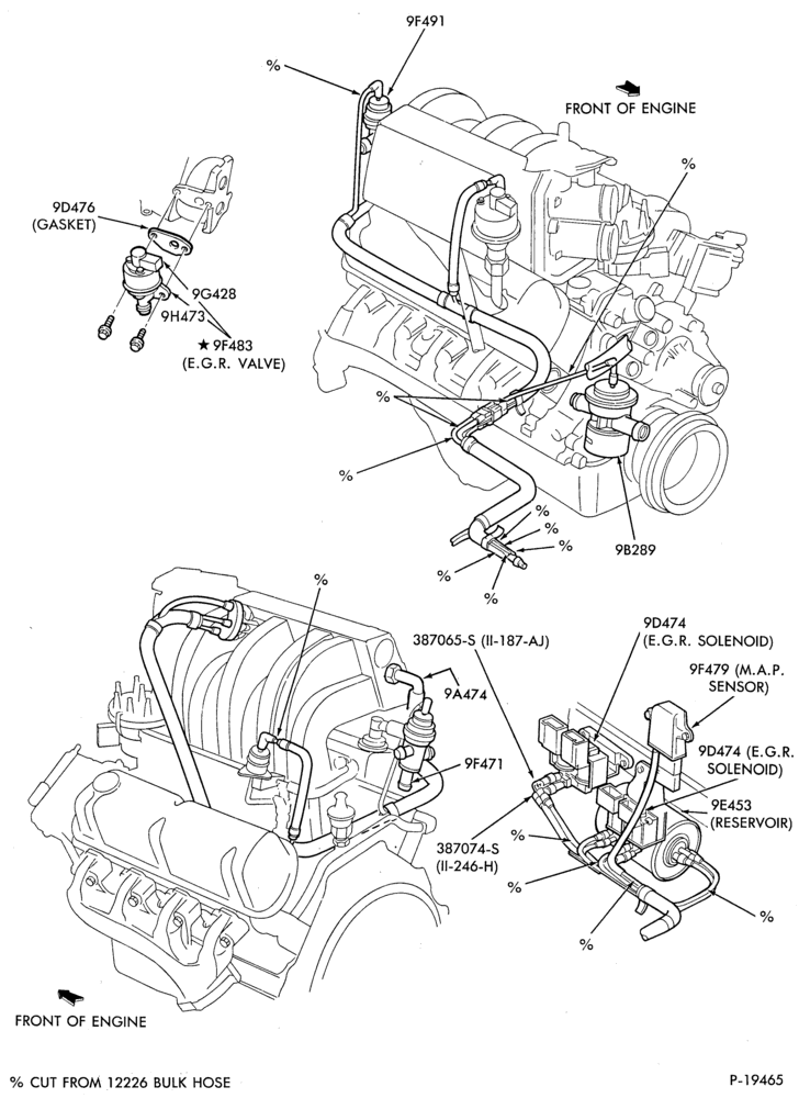 Схема 8 CYL. 5.0L (302 C.I.D.)-GAS-E150/250 - E.F.I.