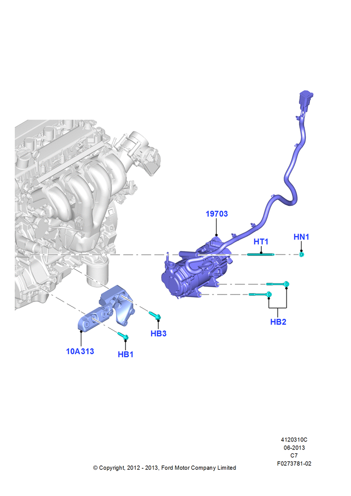 Схема Конденсатор и компрессор кондиционера, 2.0L Duratec Hybrid (130kW), Compressor Assy; 13.08.2012–04.04.2016