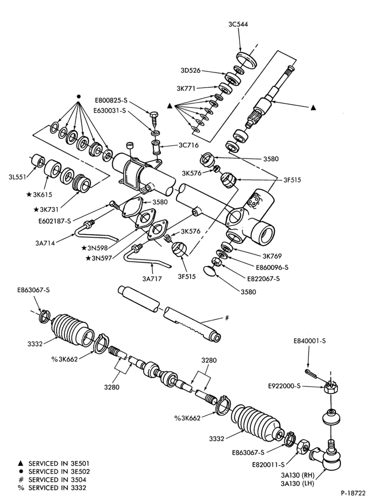 Схема STEERING-Steering linkage
