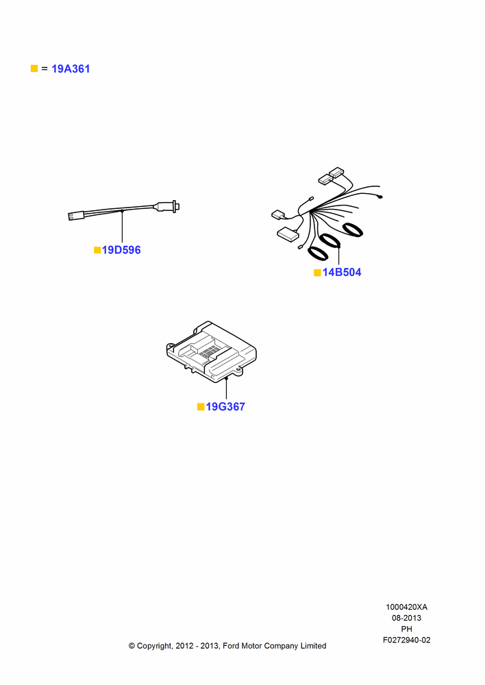 Схема Противоугонные устройства (аксессуар), Security Kit; 06.02.2012–05.11.2017