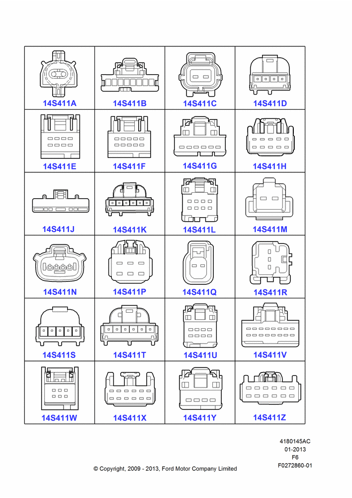 Схема Ремонтные жгуты проводки, Page A, Switches; 06.07.2009–23.12.2014