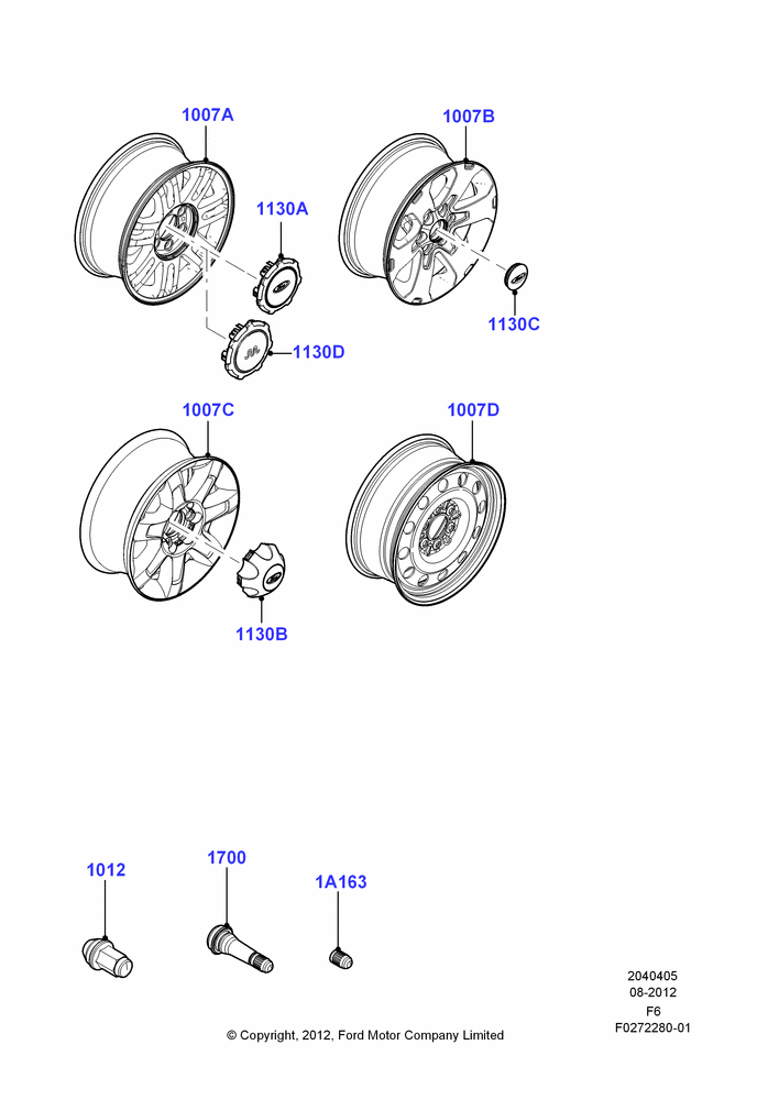 Схема Колёса, With 18" Wheels; 20.08.2012–23.12.2014