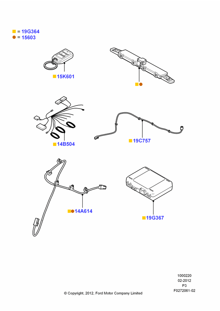 Схема Комплект дистанционного запуска, Accessory, One Way Remote Start, Long Range; 29.02.2012–06.05.2013