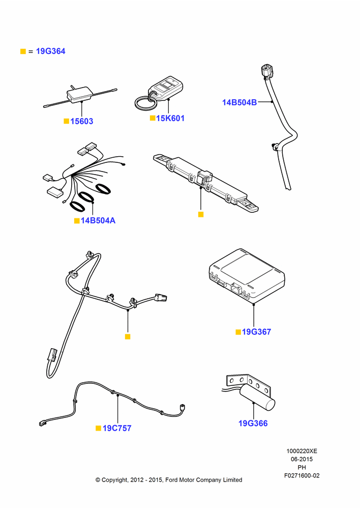 Схема Комплект дистанционного запуска, With Keyless Entry, Accessory, One Way Remote Start, Long Range; 06.02.2012–14.04.2014