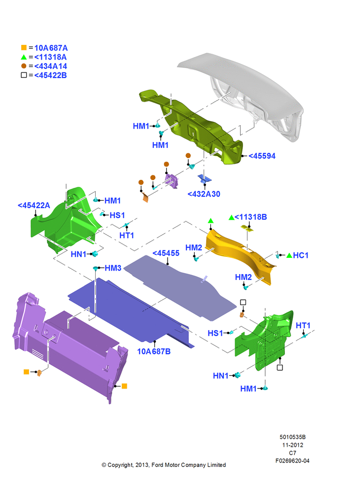 Схема Load Compartment Trim, Series 55, Plug-In Hybrid Version; 21.01.2013