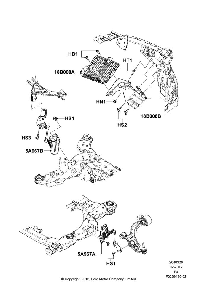 Схема Электронное управление амортизаторами, 3.5L DOHC T/C V6 Gas; 29.02.2012