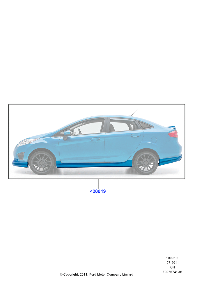 Схема Декор кузова — перед, 4 Door Sedan, Set Of 5 Pieces, Accessory, Kit Includes Front Fascia, Rear Fascia, Rockers, Door Mouldings, Deck Spoiler; 18.07.2011–27.04.2013