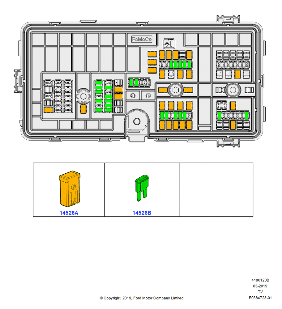 Схема Предохранители, Holders and Circuit Breakers, Fuses, Circuit Breakers And Circuit Components, Battery Junction Box (BJB); 06.05.2019