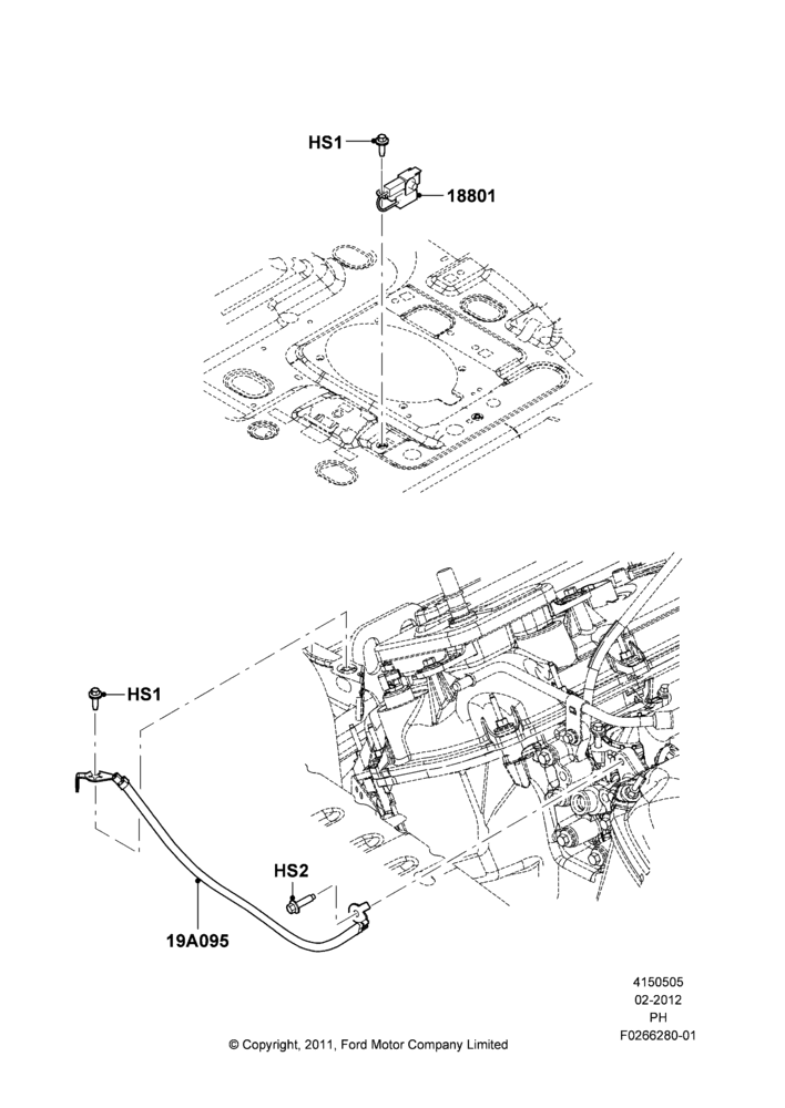 Схема Помехоподавление, 3.5L DOHC T/C V6 Gas, SHO; 06.02.2012–01.03.2019