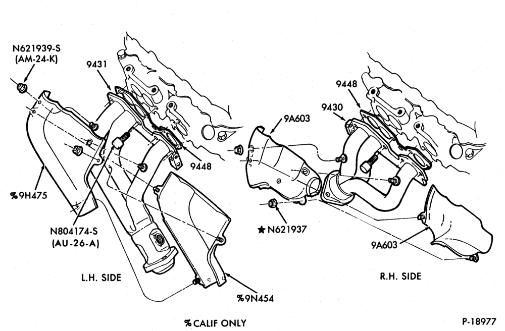 Схема 6 CYL. 2.8L (171 C.I.D.)-A - exhaust
