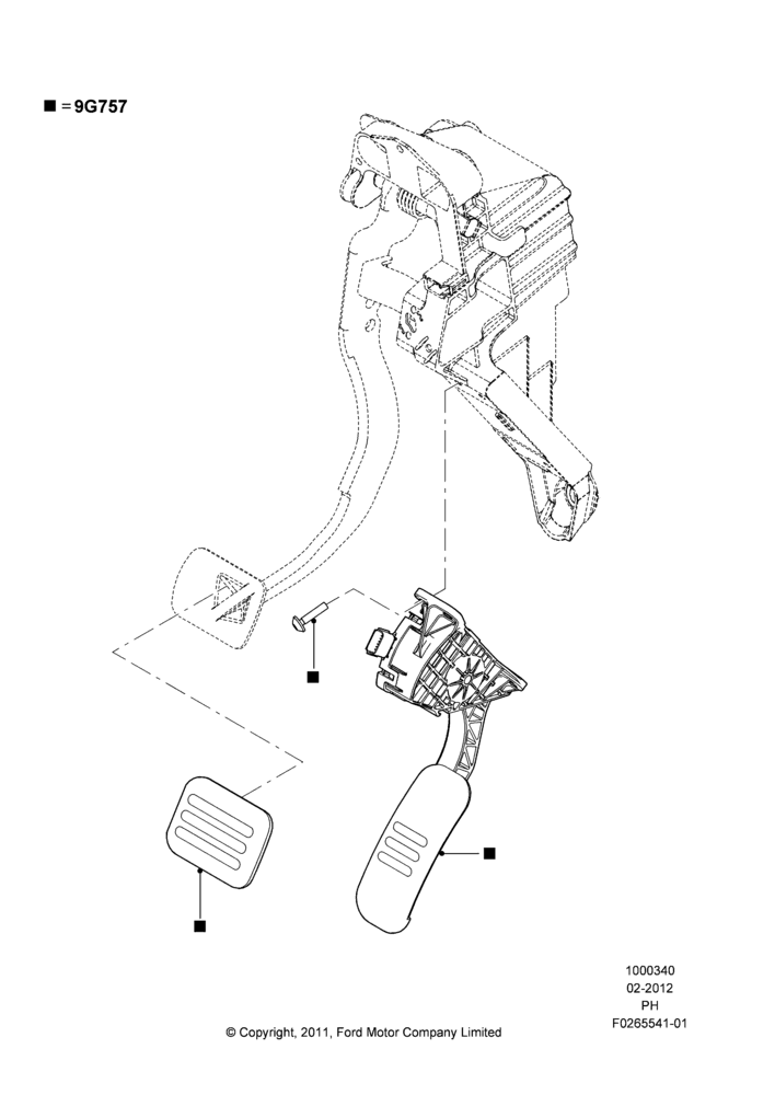 Схема INTERIOR DRESS UP, Accessory, Sport Pedals; 06.02.2012–01.03.2019