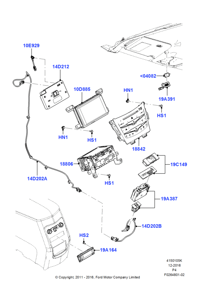 Схема Аудиооборудование (заводское), High Performance Audio System, Mid Version; 29.02.2012