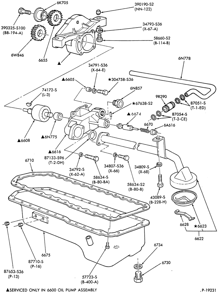 Схема 8 CYL. 7.8L AND 8.8L (477 AND 534 C.I.D.) GAS-OIL PAN, PUMP and RELATED PARTS