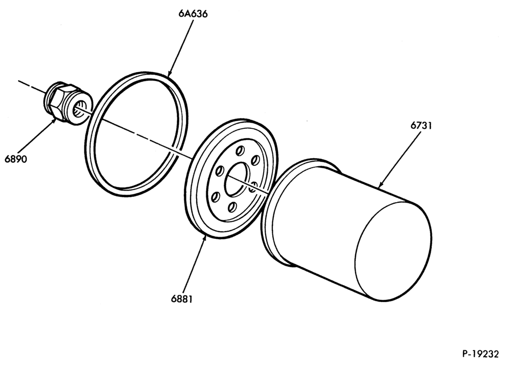Схема 8 CYL. 7.8L AND 8.8L (477 AND 534 C.I.D.) GAS-OIL FILTER and RELATED PARTS - 1986